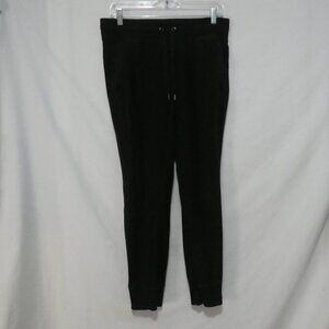 ATHLETIC WORKS | large | Black Sweatpants With Elastic Waist and Drawstring